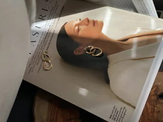 گوشواره کارتیر درشت ابکاری طلا