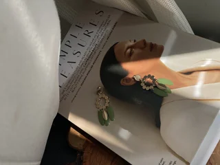 گوشواره اويزى برگ