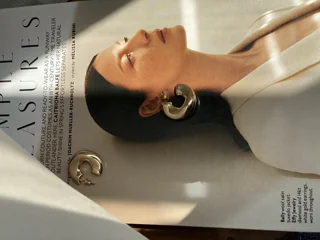 گوشواره حلقه اى مدرن ابكارى طلا